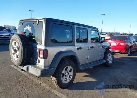 2020 Jeep Wrangler Unlimited Sport S 4X4 z USA, uszkodzony, nr VIN 1C4HJXDN9LW233696